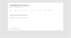 Desktop Screenshot of groundedconstruction.com